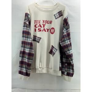 1 of a kind women’s up cycled 3XL sweatshirt